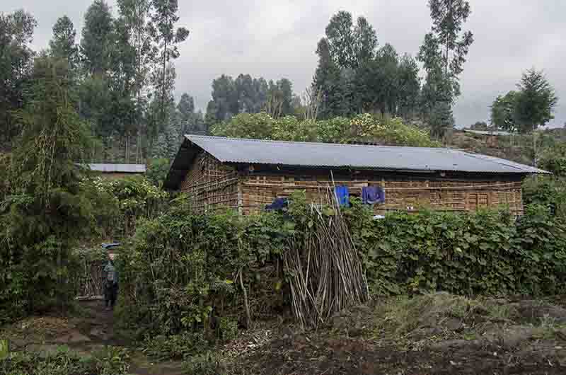 34 - Ruanda - parque nacional de los volcanes - casa